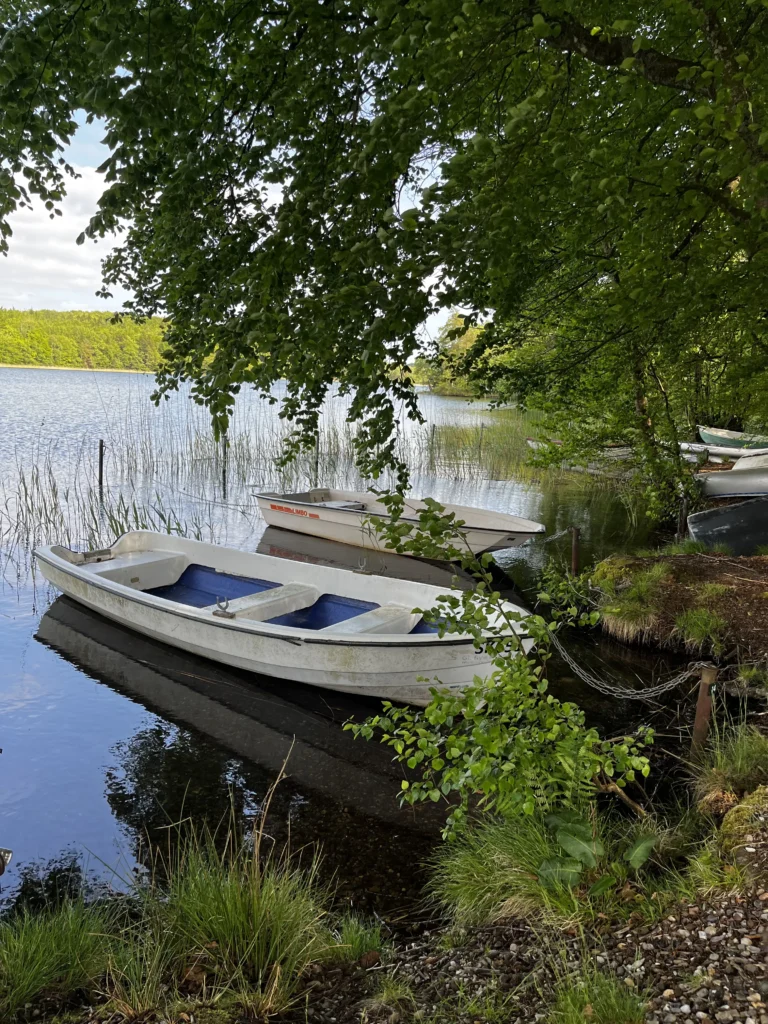 Båd ved søens kant