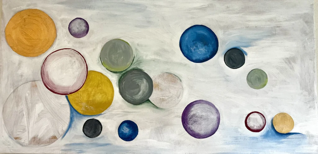 maleri Boblende bevidsthed