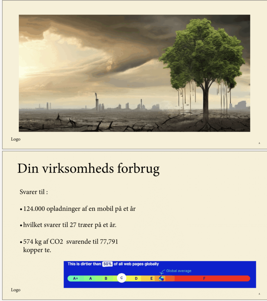 uddrag af præsentation